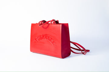 The Booker Bag (Crimson/Gold Lining)